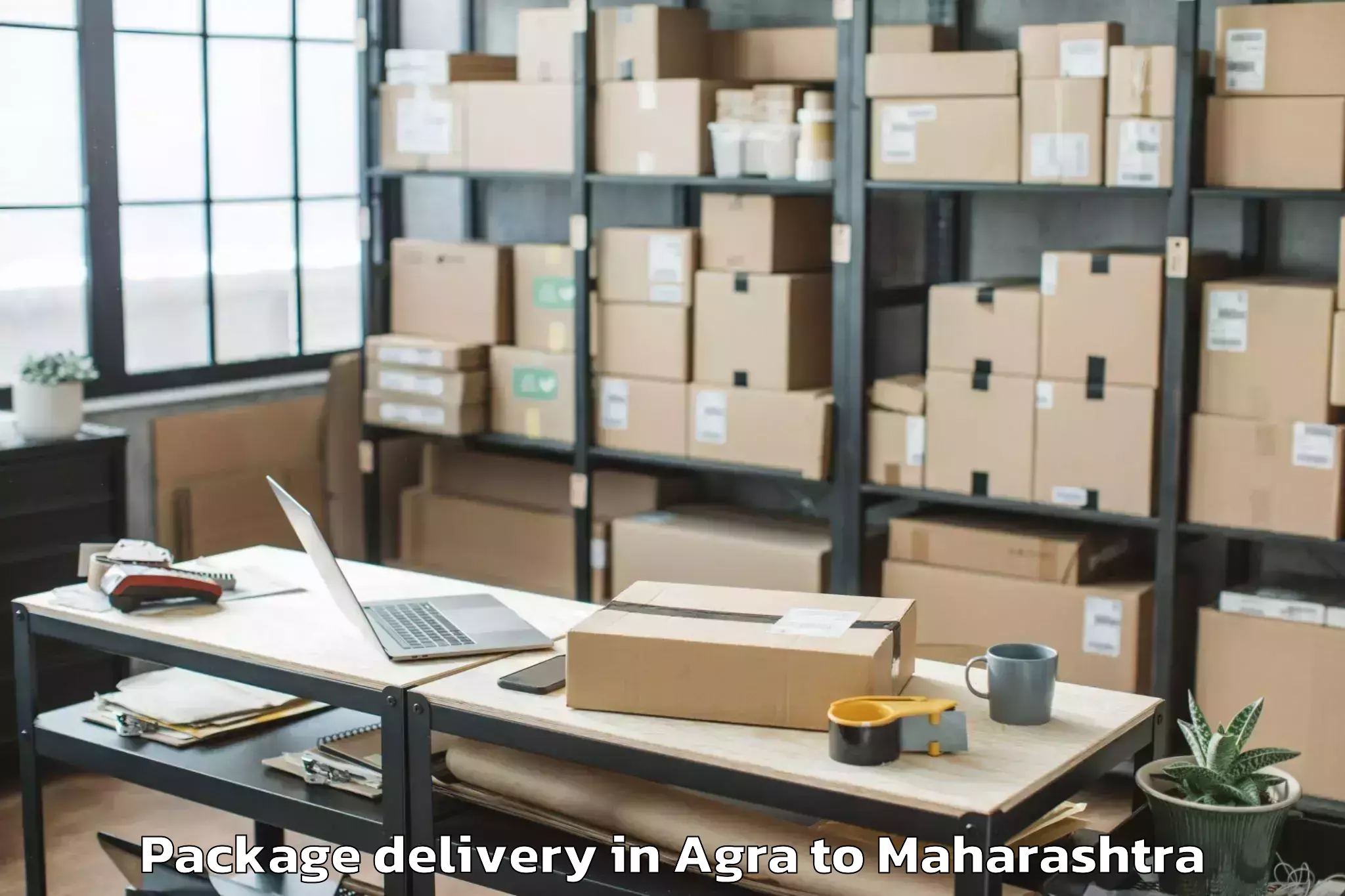 Easy Agra to Maharashtra University Of Heal Package Delivery Booking